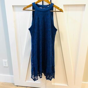 Altar’d State Elegant Blue Lace Dress size L